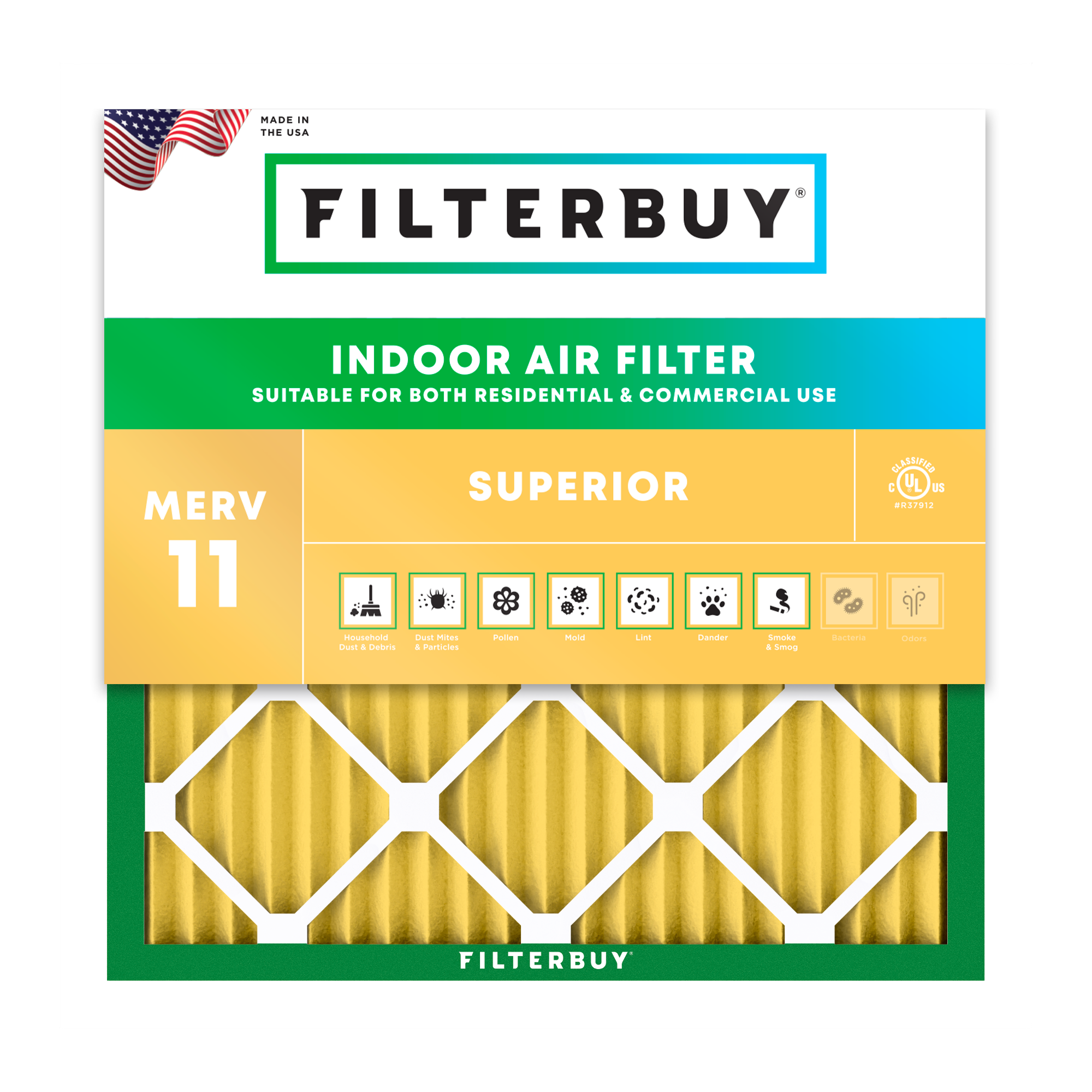 American-Made MERV 11 Air Filters 131