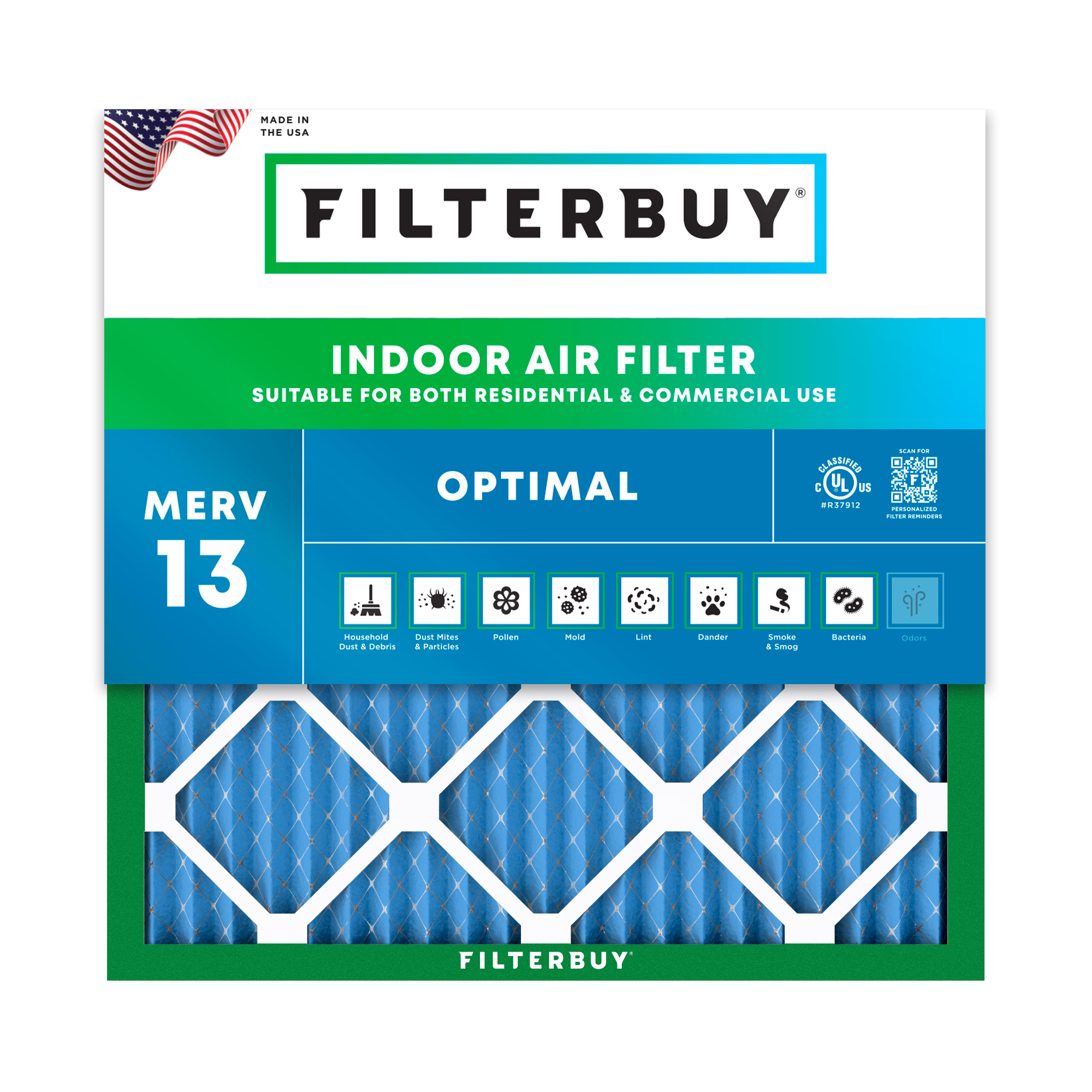 American-Made MERV 13 Air Filters 133